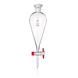 Rozdzielacz stożkowy 2l/2,5l Squibba kran teflon SIMAX