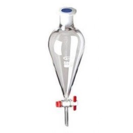 Rozdzielacz stożkowy 2l/2,5l Squibba kran szkło GLASSCO
