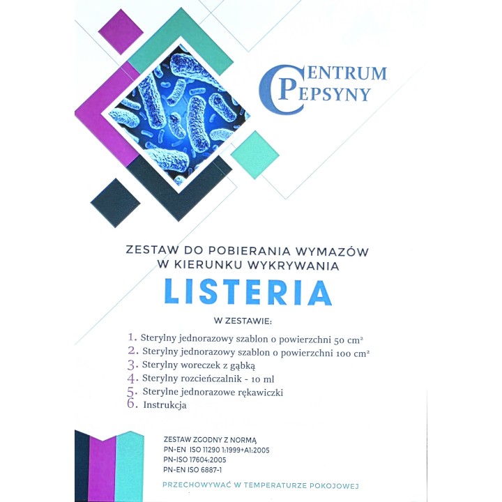 Zestaw do pobierania wymazów z tusz zwierząt w kierunku wykrywania Listeria