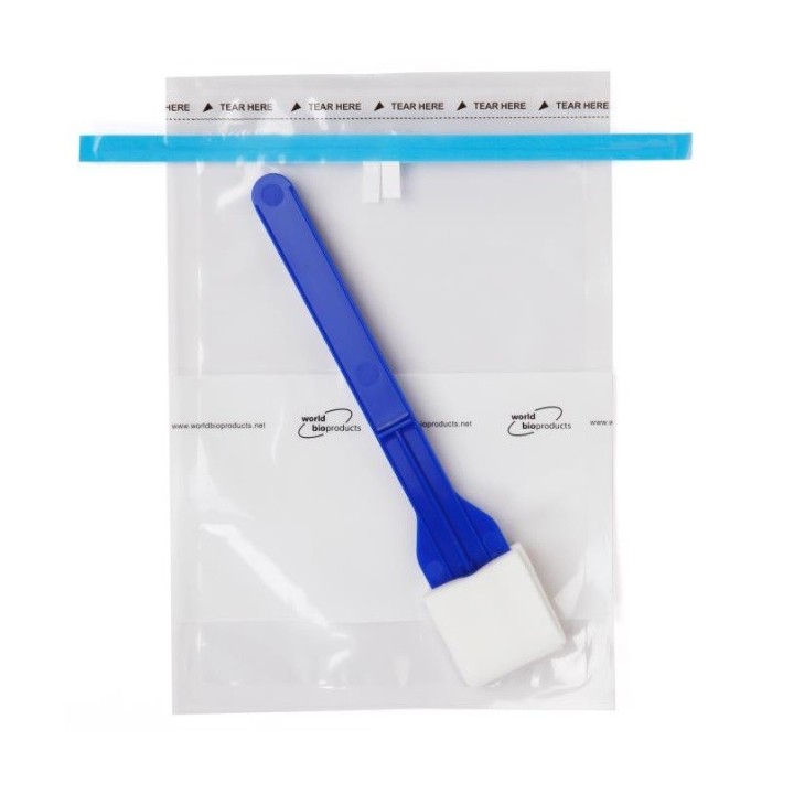 Gąbka z odkręcanym uchwytem nasączona 10 ml bulion neutalizujcy / 20 sztuk gąbek / World Bioproduckt